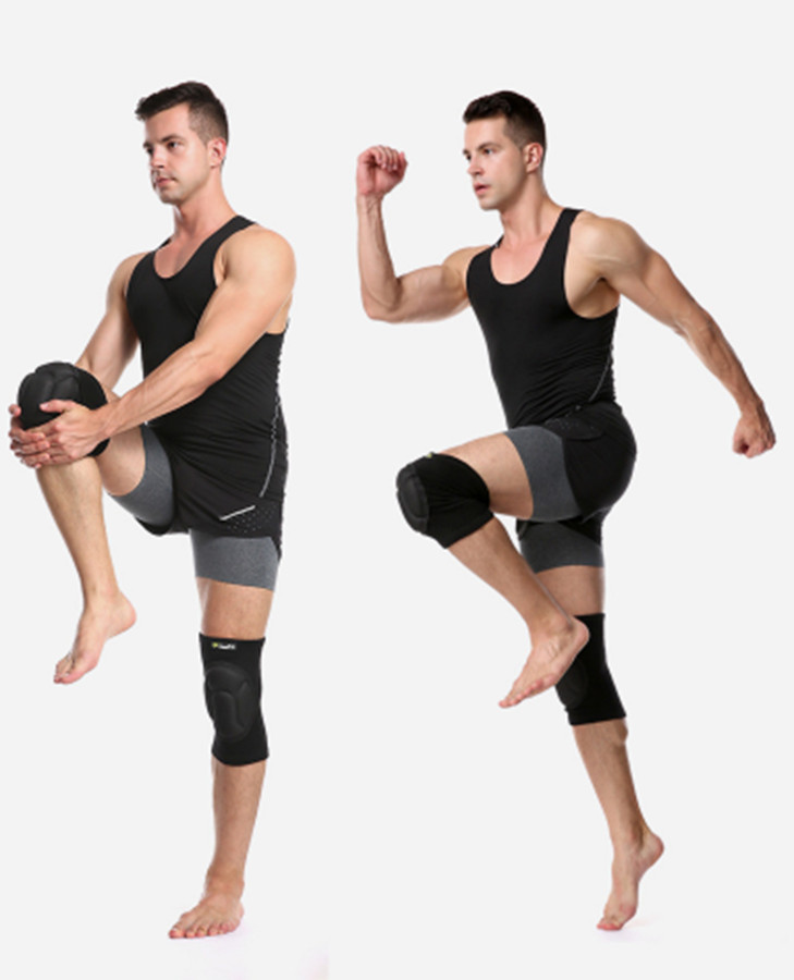 2X Thickening Sponge Knee Brace Support For Sport dancing hip-hop Climbing Work