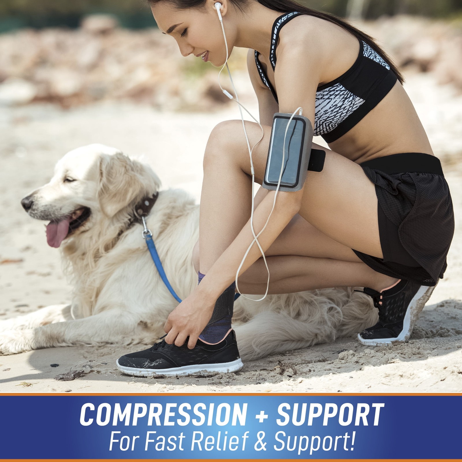 Miracle Foot Relief Ankle Support for Foot Discomfort, Breathable Fabric