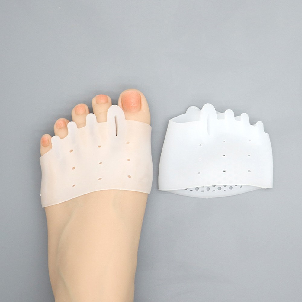 1 Pairs Silicone Toe Separators Metatarsal Gel Pads Ball of Foot Cushions