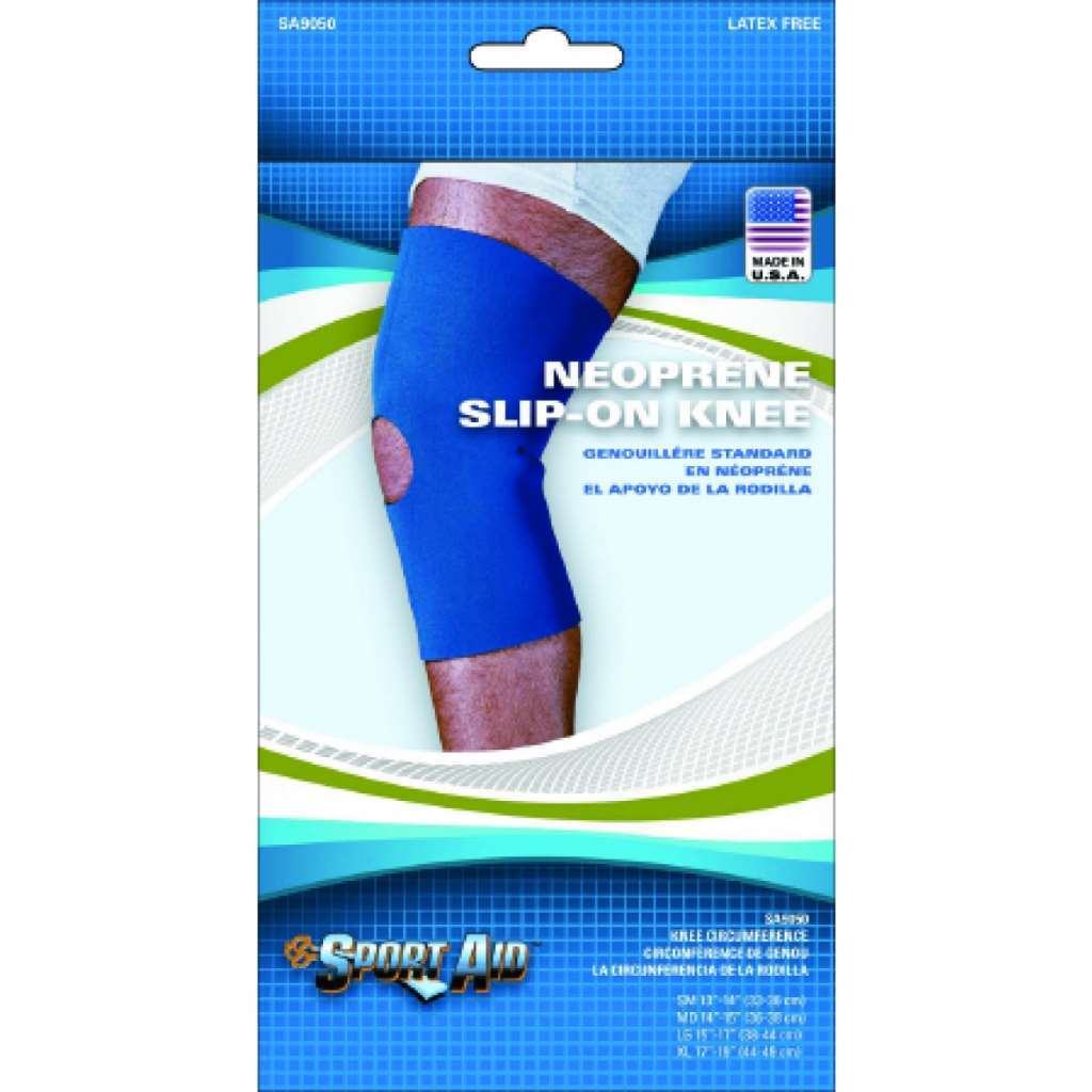 SportAid Open Patella Neoprene Slip-On Knee Sleeve 2X-Large