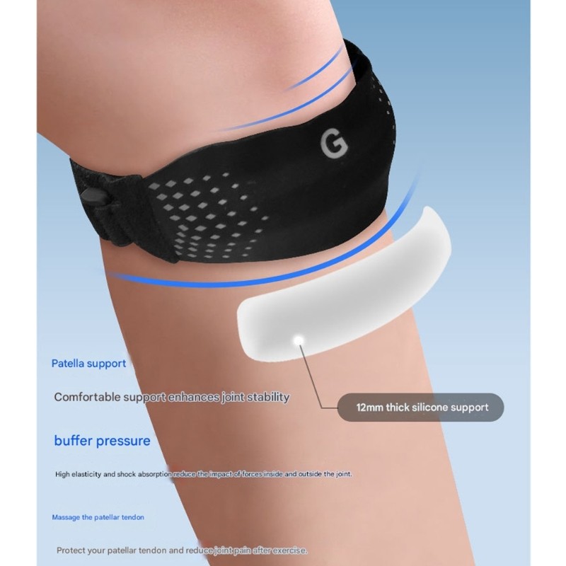 Two Silicone supported Knee Supports Providing Comfort For Joint Relief