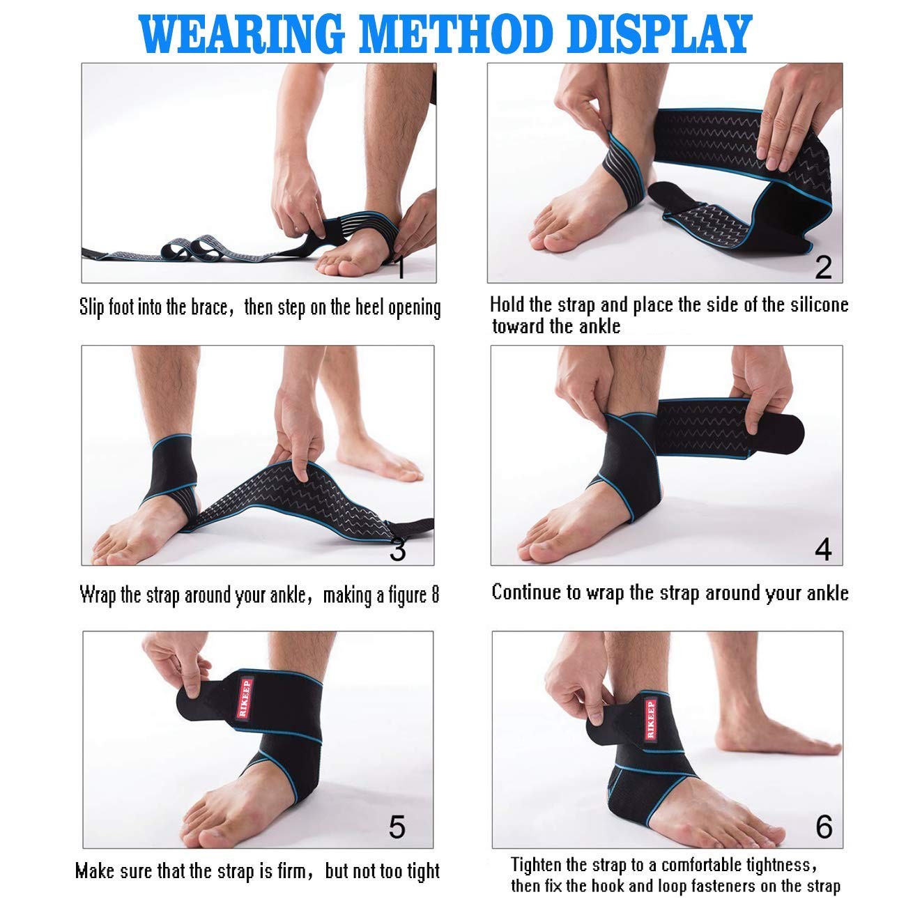 Ankle Support,Adjustable Ankle Brace Breathable Nylon Material Super Elastic …