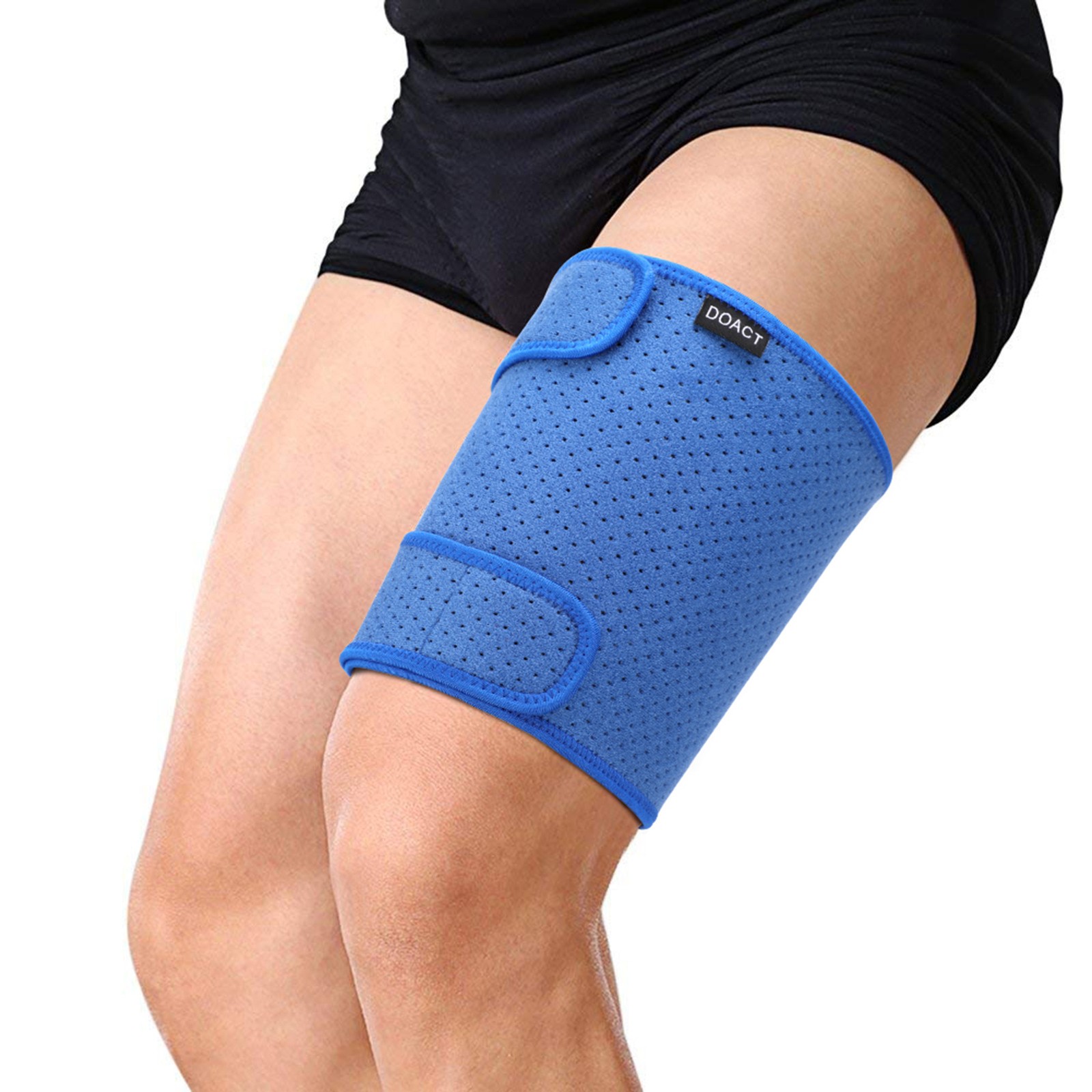 Thigh Support Brace With Anti-Slip Strips Compression Sleeve