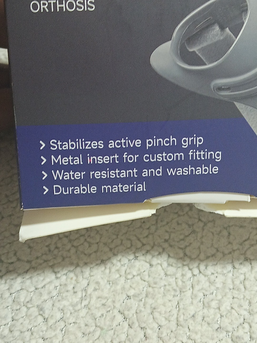 Thumb CMC Orthosis Splint Brace, Comfort Cool Splint Right