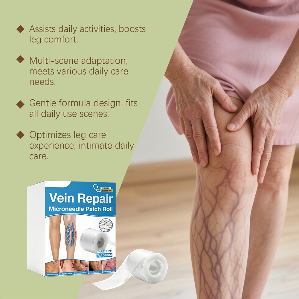 Vein Repair Microneedle Patch Roll Natural Post-Work Massaging Leg Skin Patches