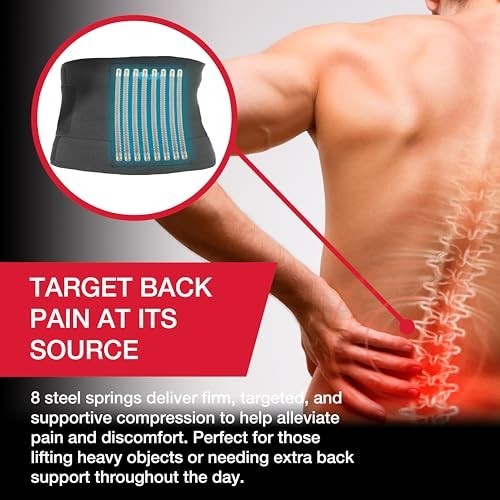 Adjustable Back Brace for Upper & Lower Back Pain Relief, Support for Sciatica,