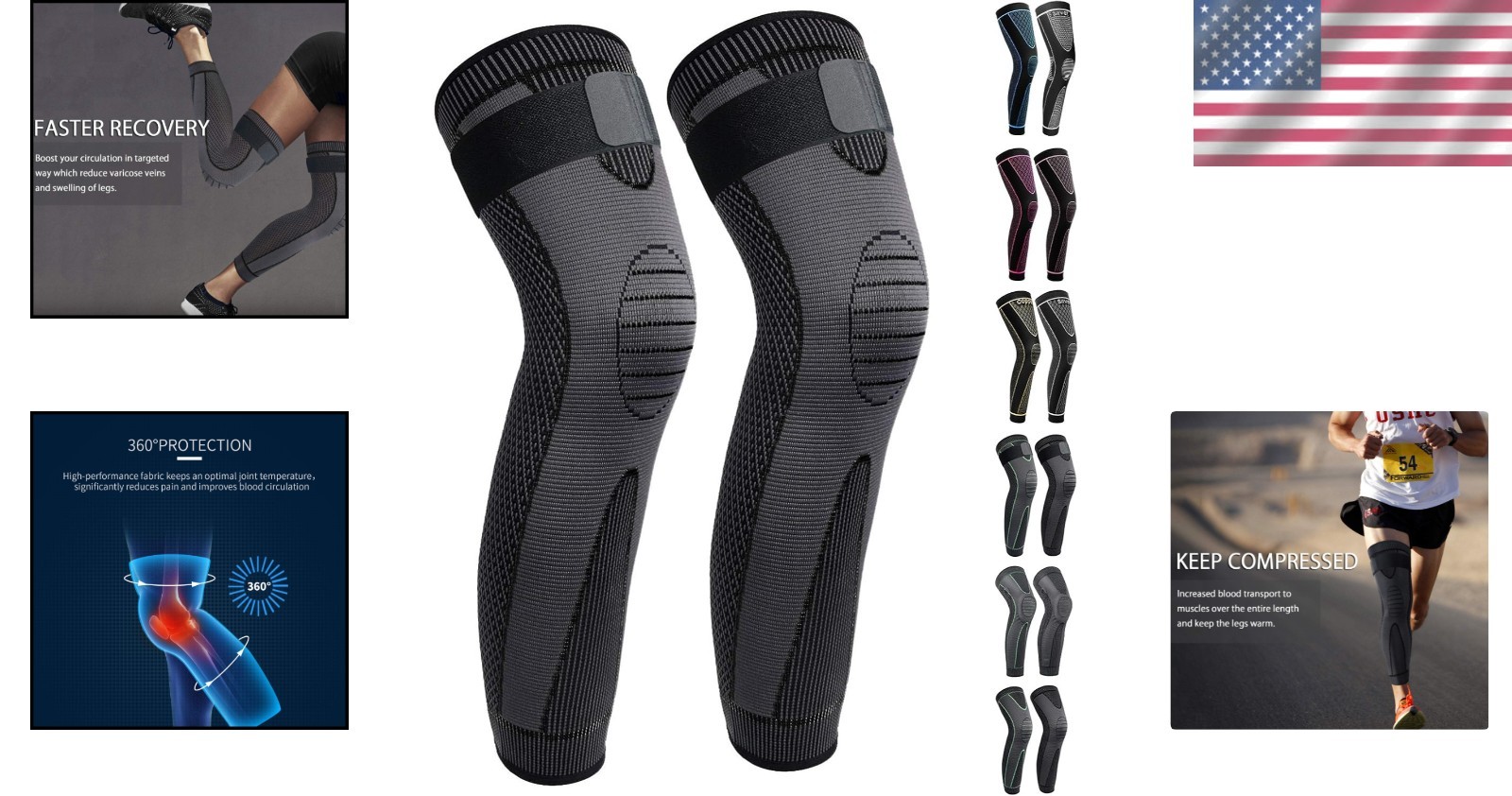 All-Day Comfort Compression Sleeves for Athletes – Machine Washable & Durable