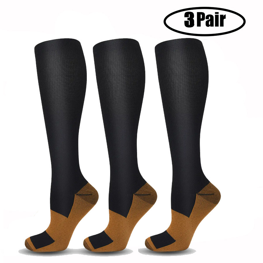 Copper Ankle Compression Socks Brace Support Plantar Fasciitist For Men Women