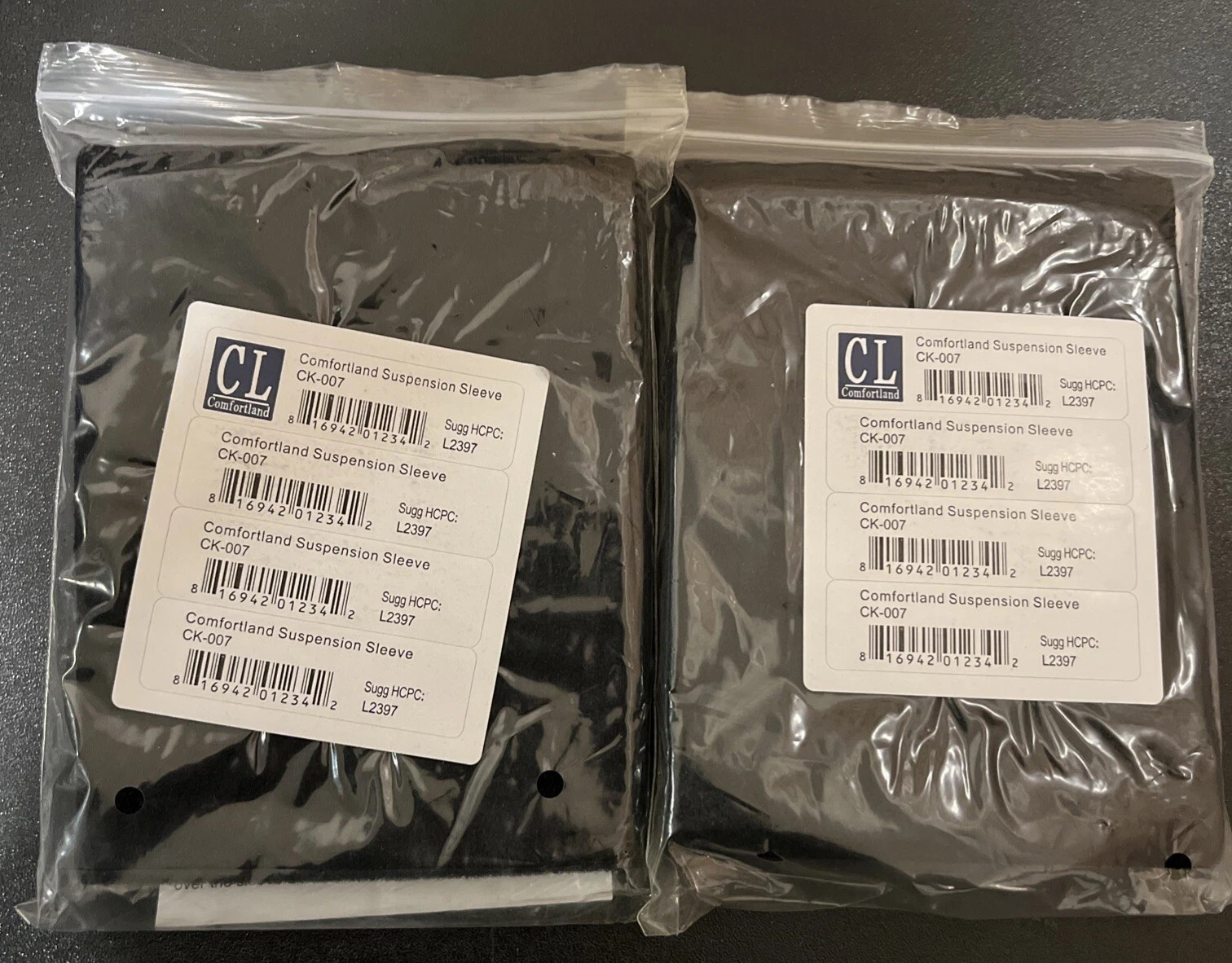 Lot 2 Knee Brace Suspension Sleeve (L2397) – Holds Brace In Place