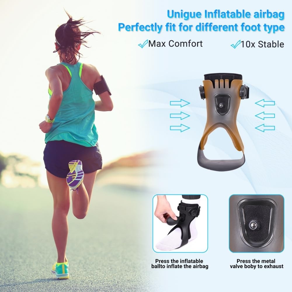 Malloraned AFO Foot Drop Brace Right Foot X-Large