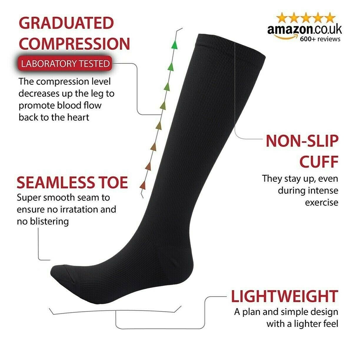 Compression Socks Hose Good Leg Support Stockings Leg Support Orthopedic Sport
