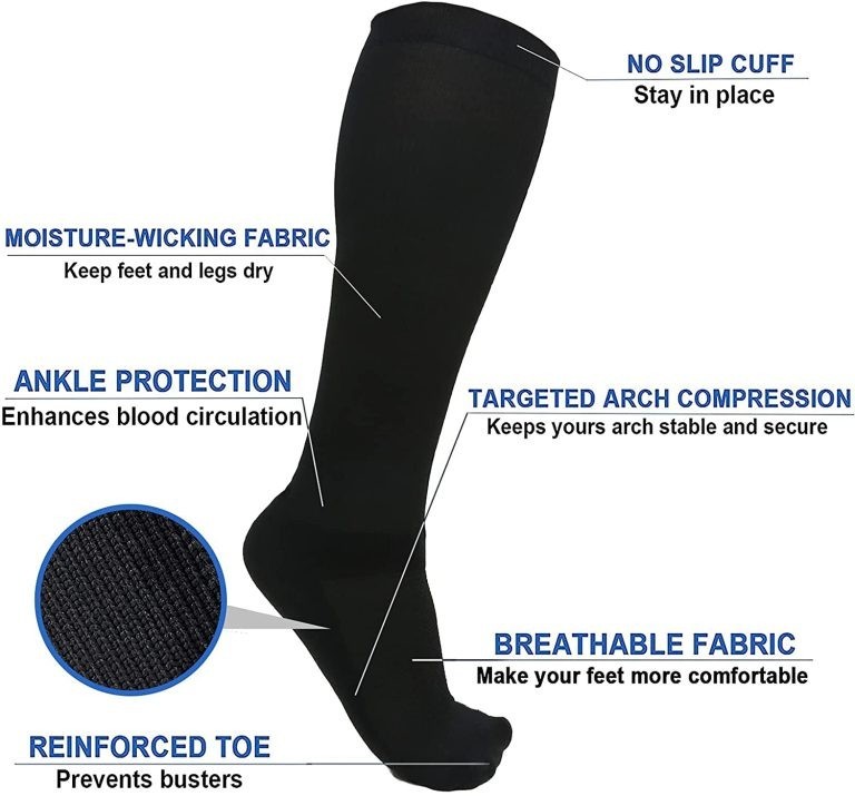 High Stretch Knee Braces Sleeves for Knee Pain Women & Men All-Day Use (XL)