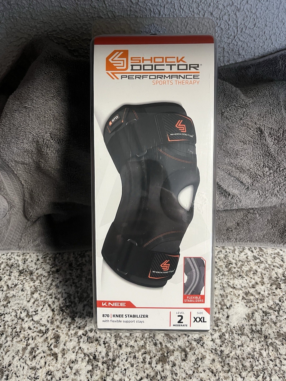 New Shock Doctor 870 Hinged Knee Brace Maximum Support Level 2 Size XXL