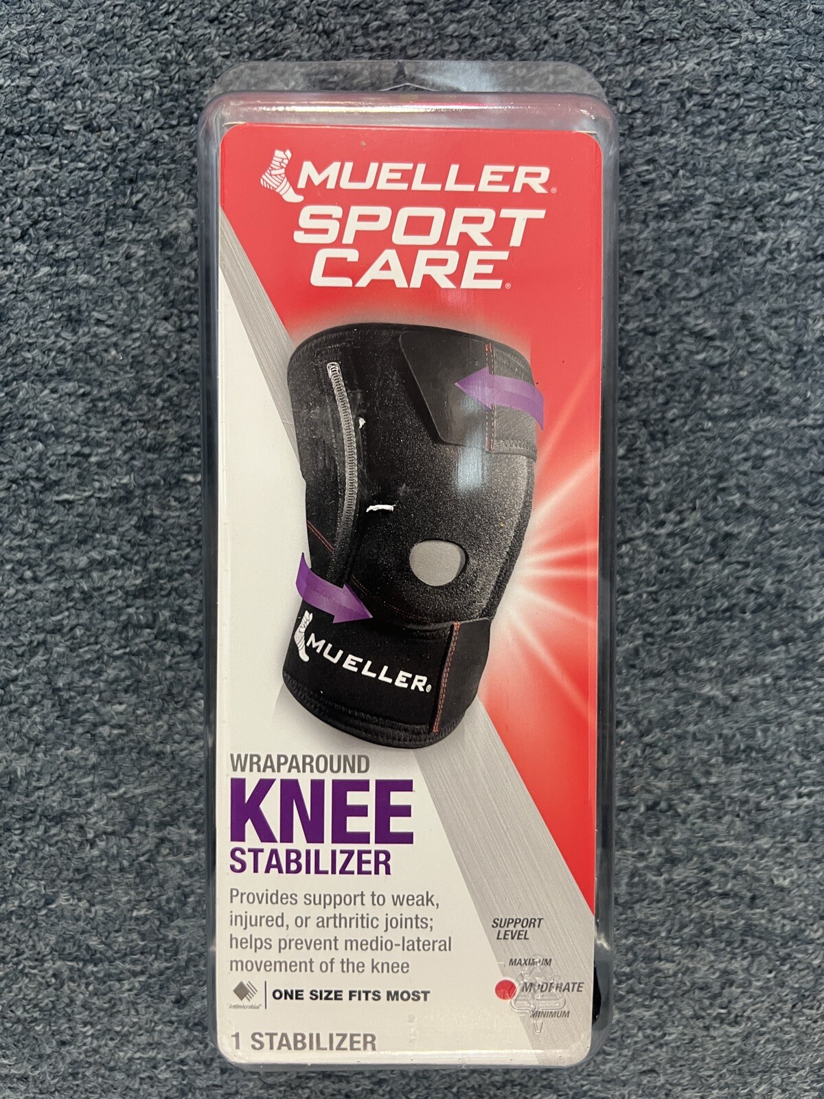 Mueller Self-Adjusting Knee Stabilizer One Size – NEW DS