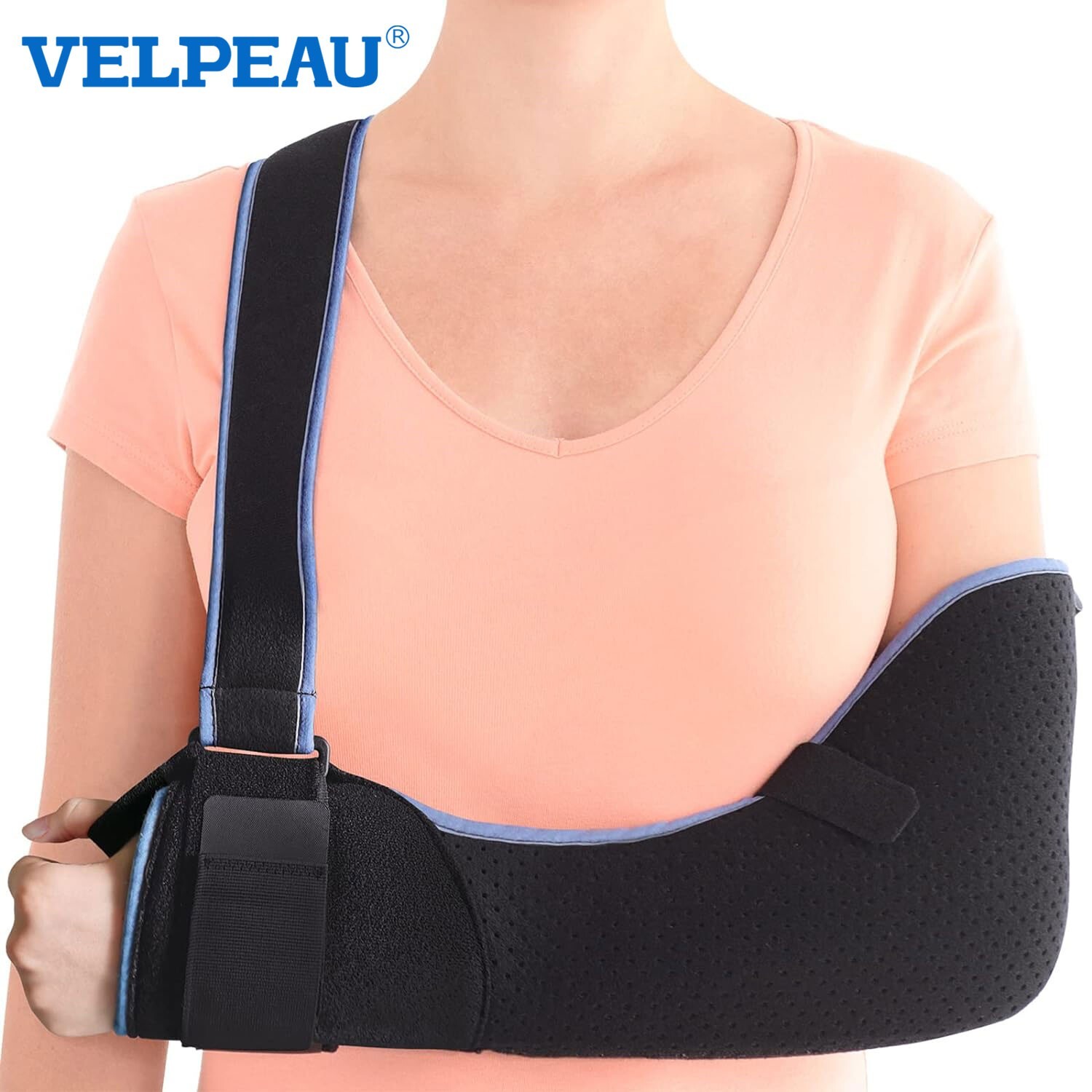 VELPEAU Medical Arm Sling Immobilizer – Rotator Cuff Support Brace for Fracture