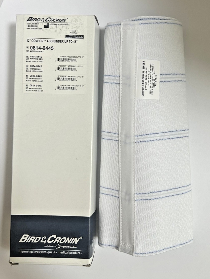 Bird & Cronin 12″ Comfor Abdominal Binder 30″-45″ REF 0814-0445 NIB Multi-Qty