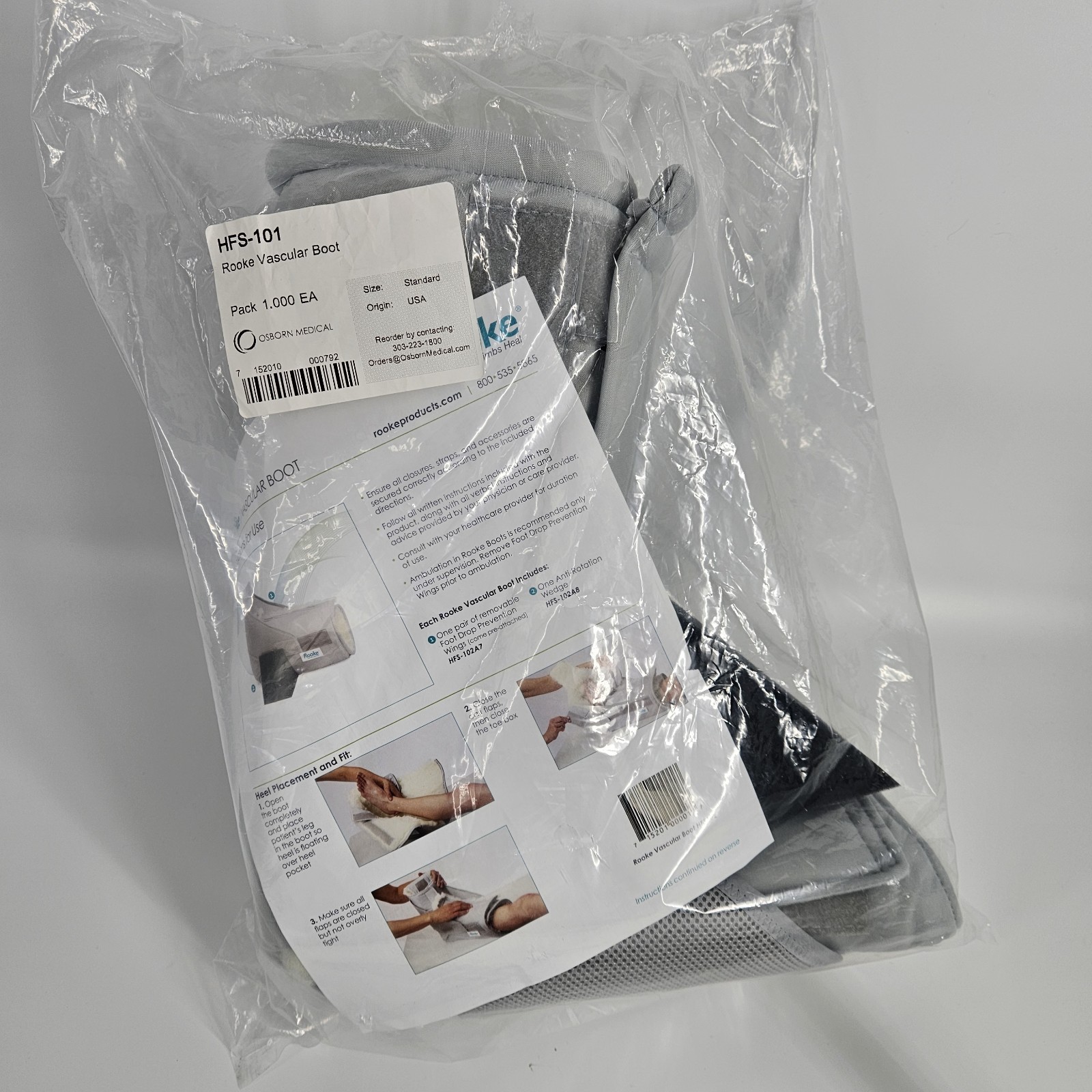 ROOKE Vascular Single Boot HFS101 Standard Regular Foot System