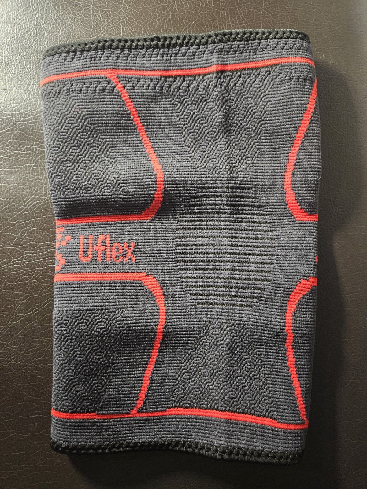 UFlex Knee Compression Sleeve Support Brace – Elastic Knit Silicone Grip