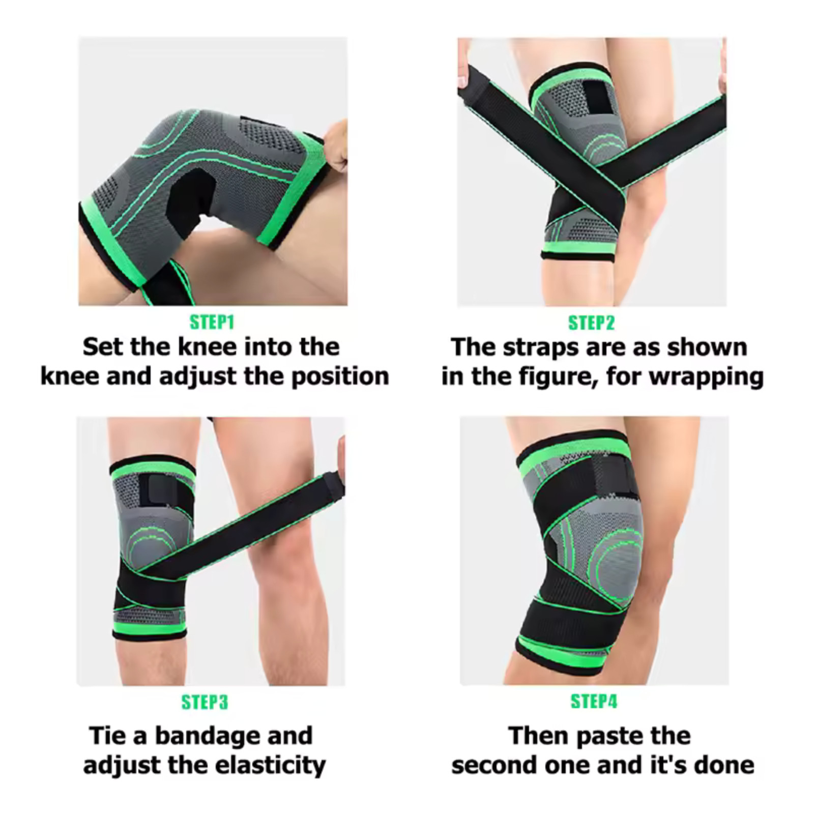 Knee Sleeve Compression Brace Support For Sport Joint Pain Arthritis Relief US