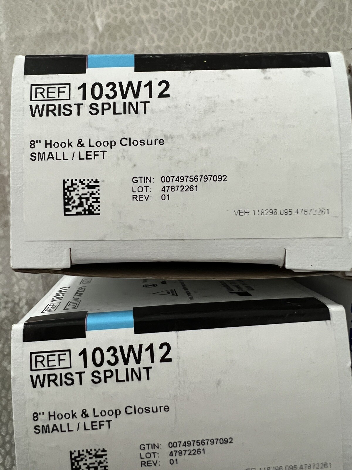 13 EA Of DeRoyal Wrist Splint Hook & Loop Closure Small Left Hand 8 inches