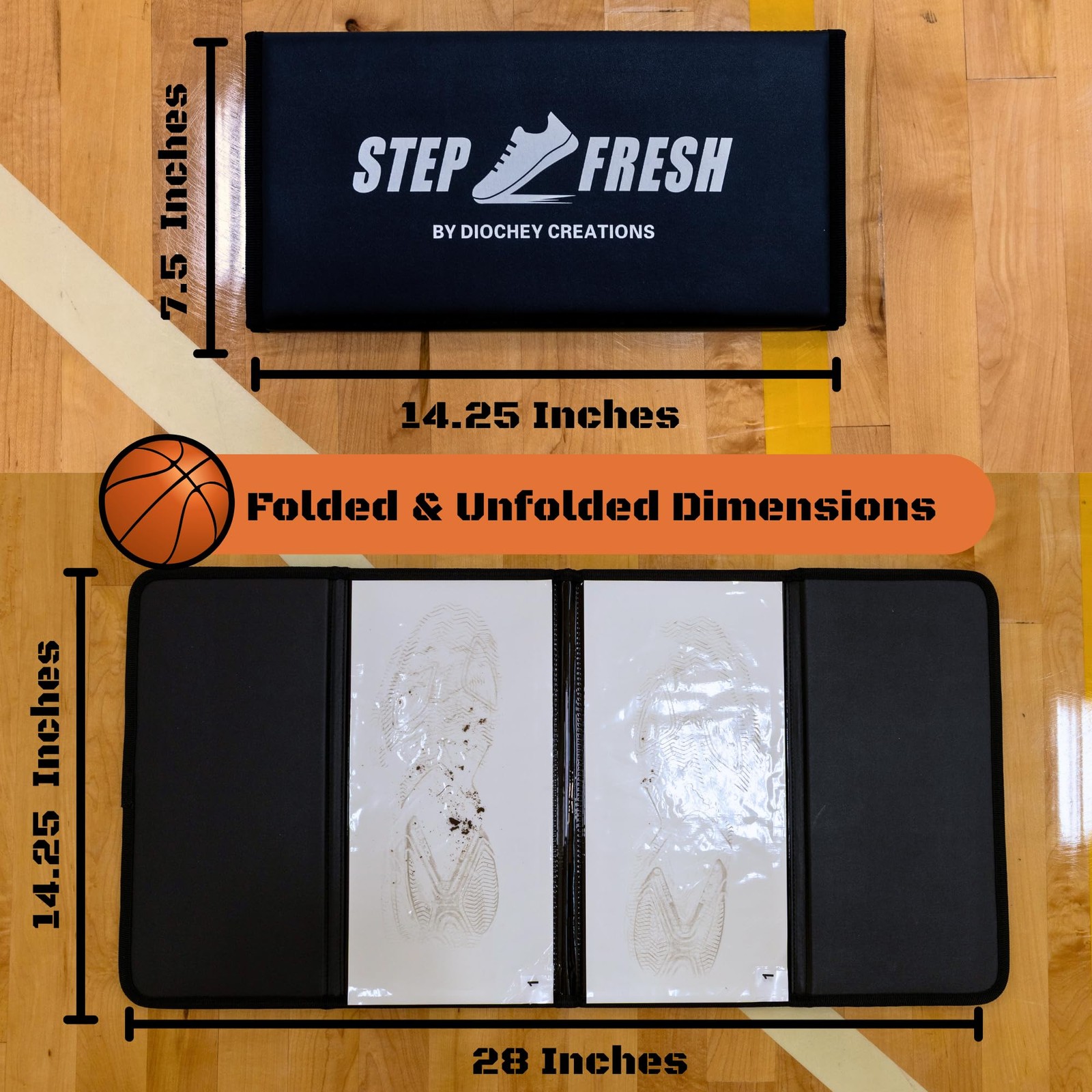 Basketball Sticky Mat 120 Sheets Portable Pad Shoe Grip Compact Traction