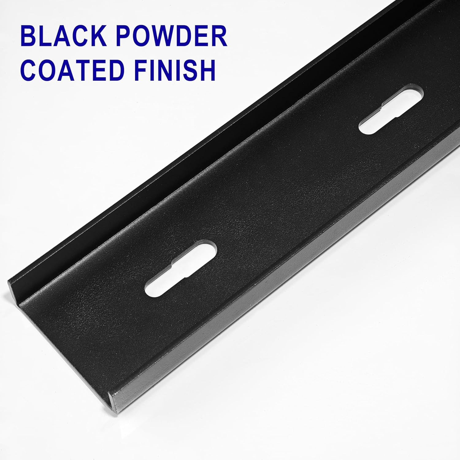 36” C Channel Steel Brackets – 2 Pack for Table Top Support, Black Finish