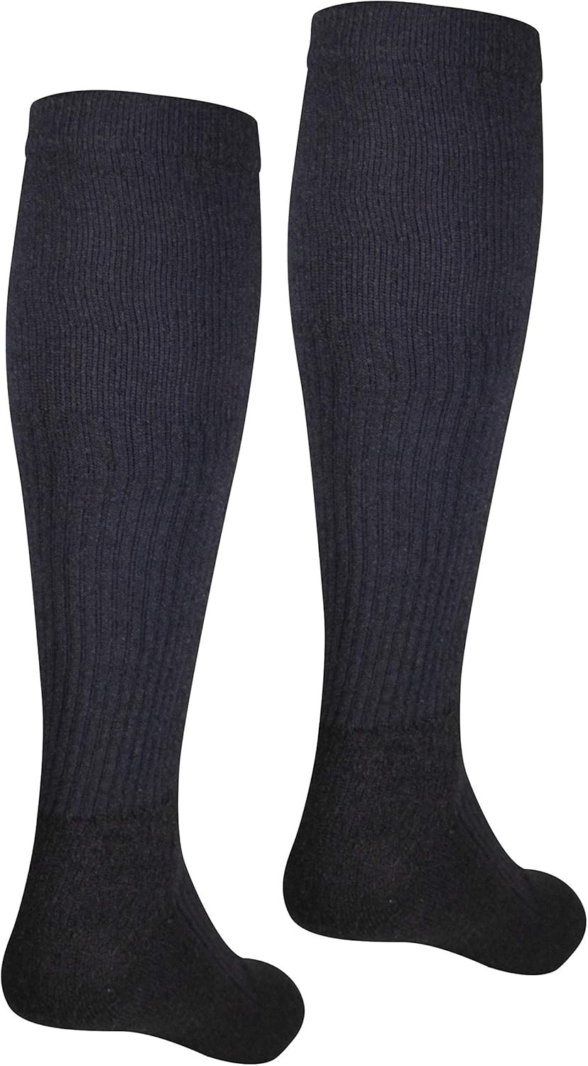 Compression Socks, 15-20 Mmhg Support for Men, Padded Cushion Foot, Knee High, C