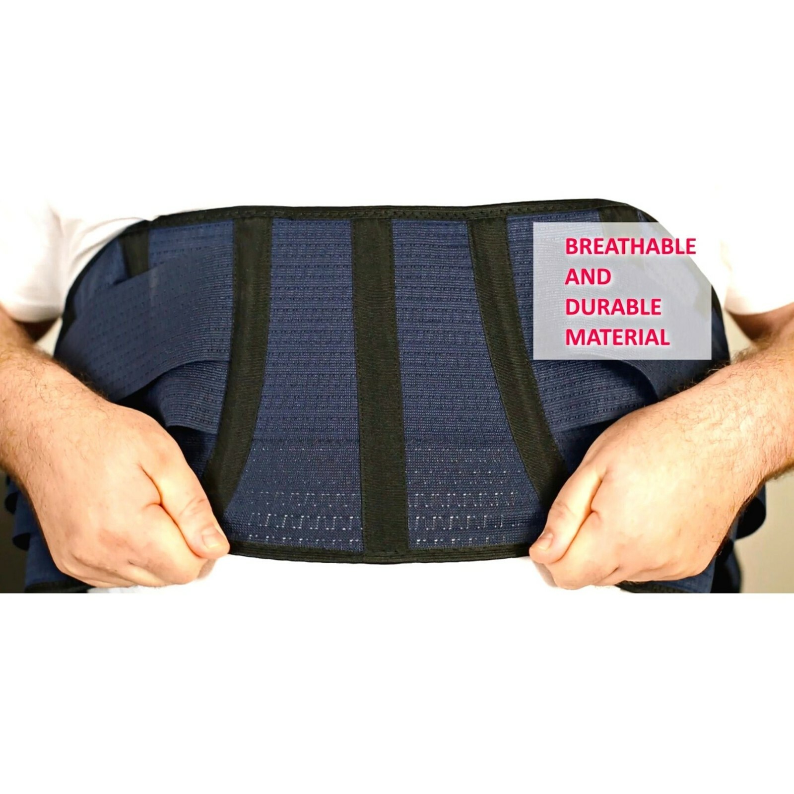 AVESTON Back Brace Lower Back Pain Relief Lumbar Support Belt Rigid Thin Light