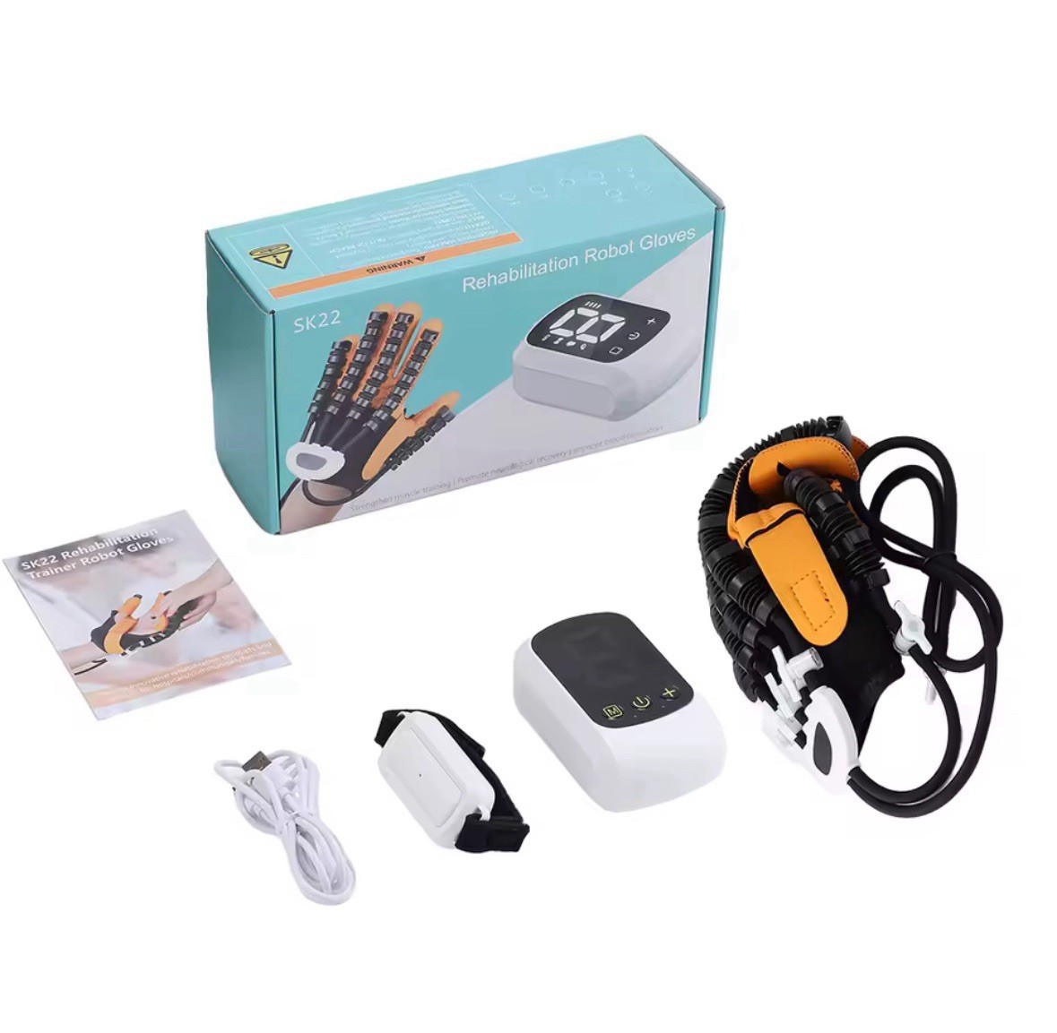 Rehabilitation Robot Glove, Stroke Hemiplegia Finger Wrist Training- Right Hand