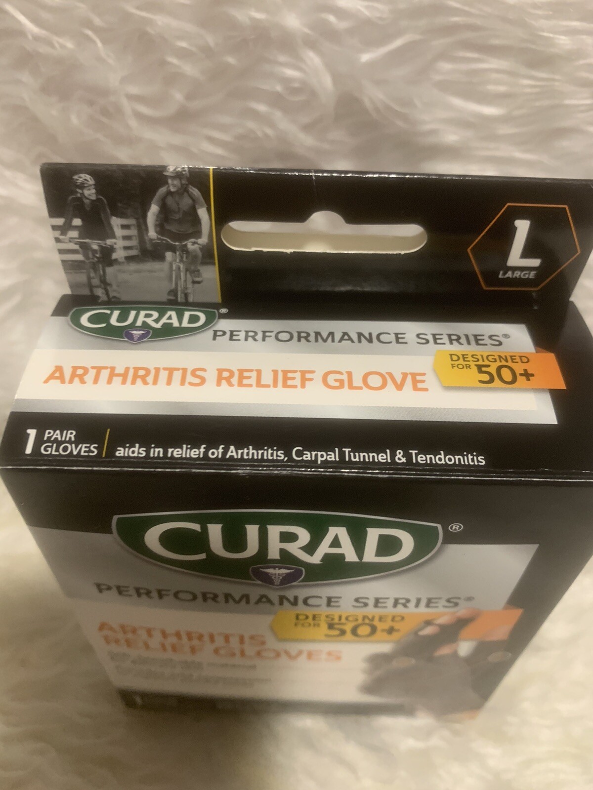Curad Performance Series Arthritis Relief Gloves 1 Pair Size Lg Designed For 50+