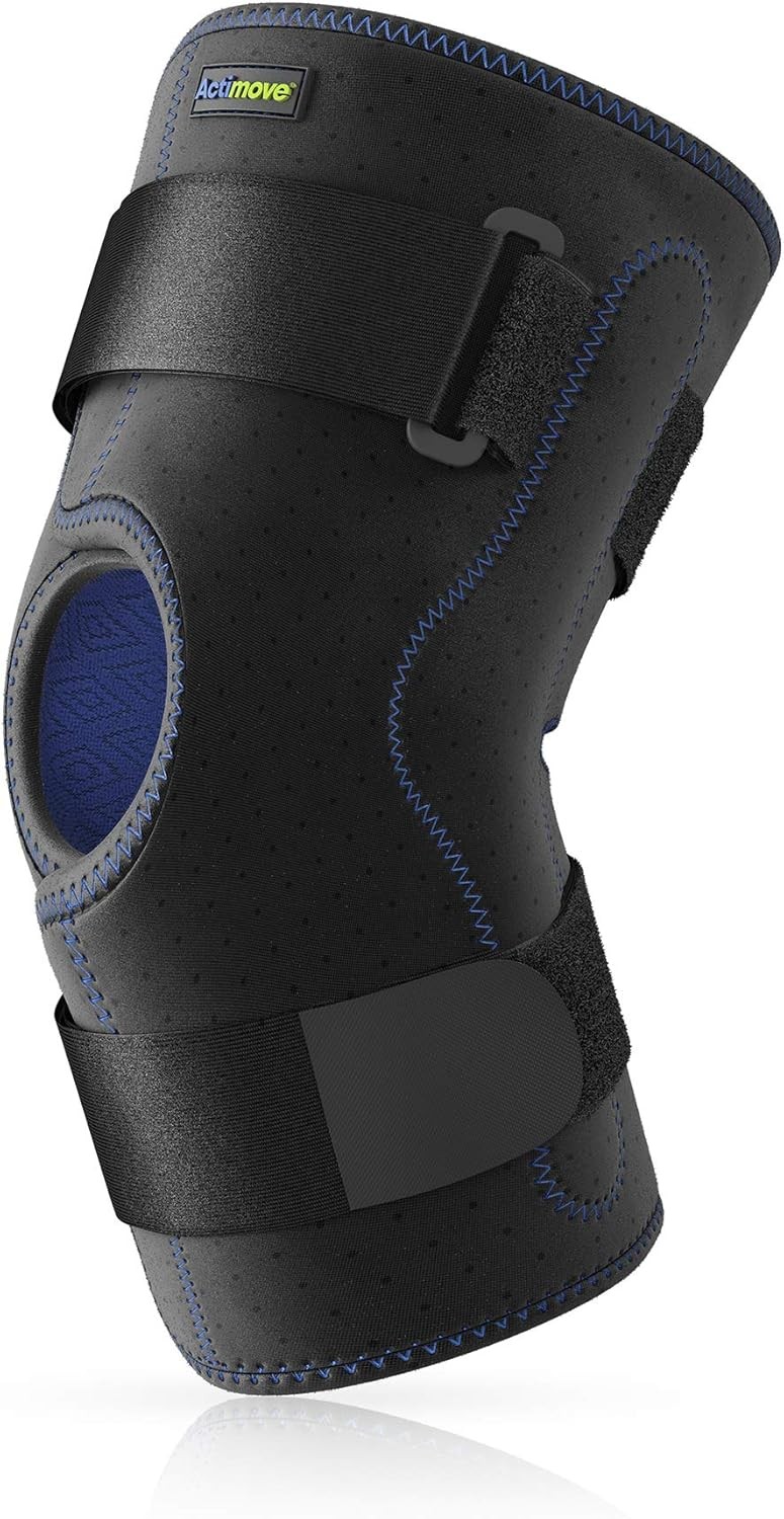 Actimove Knee Brace Wrap Around, Simple Hinges, Condyle Pads X-Large (Black)