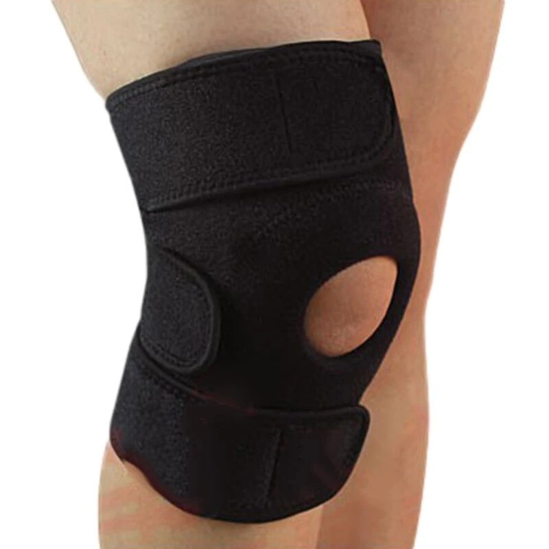 Knee Brace Boned Compression Sleeve Joint Support Open Patella Stabilizer Wrap