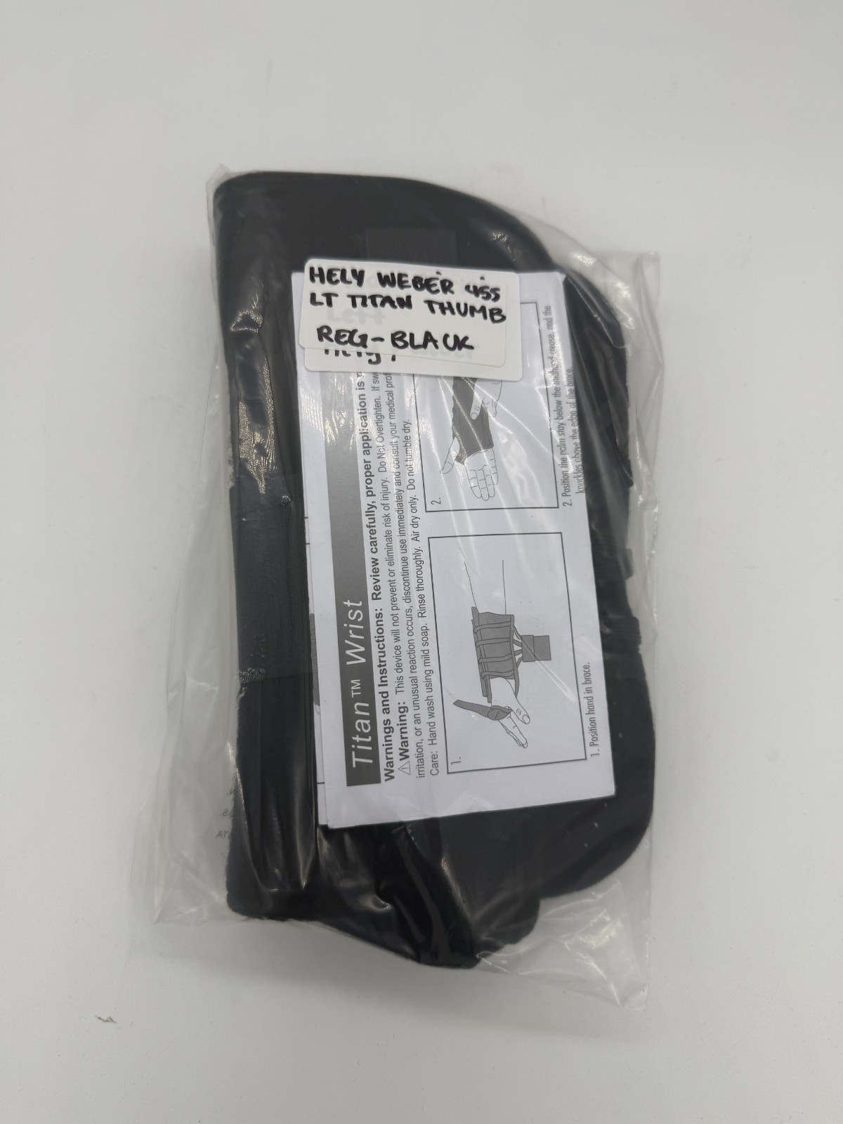 Hely & Weber 455-LT Titan Thumb Brace Regular Black