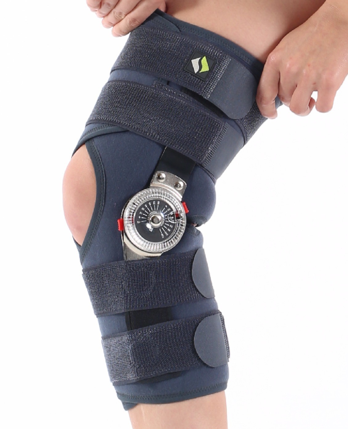 SUPPORTLİNE Neoprene Adjustable Angle Knee Brace Hinged Support for Injury Rehab