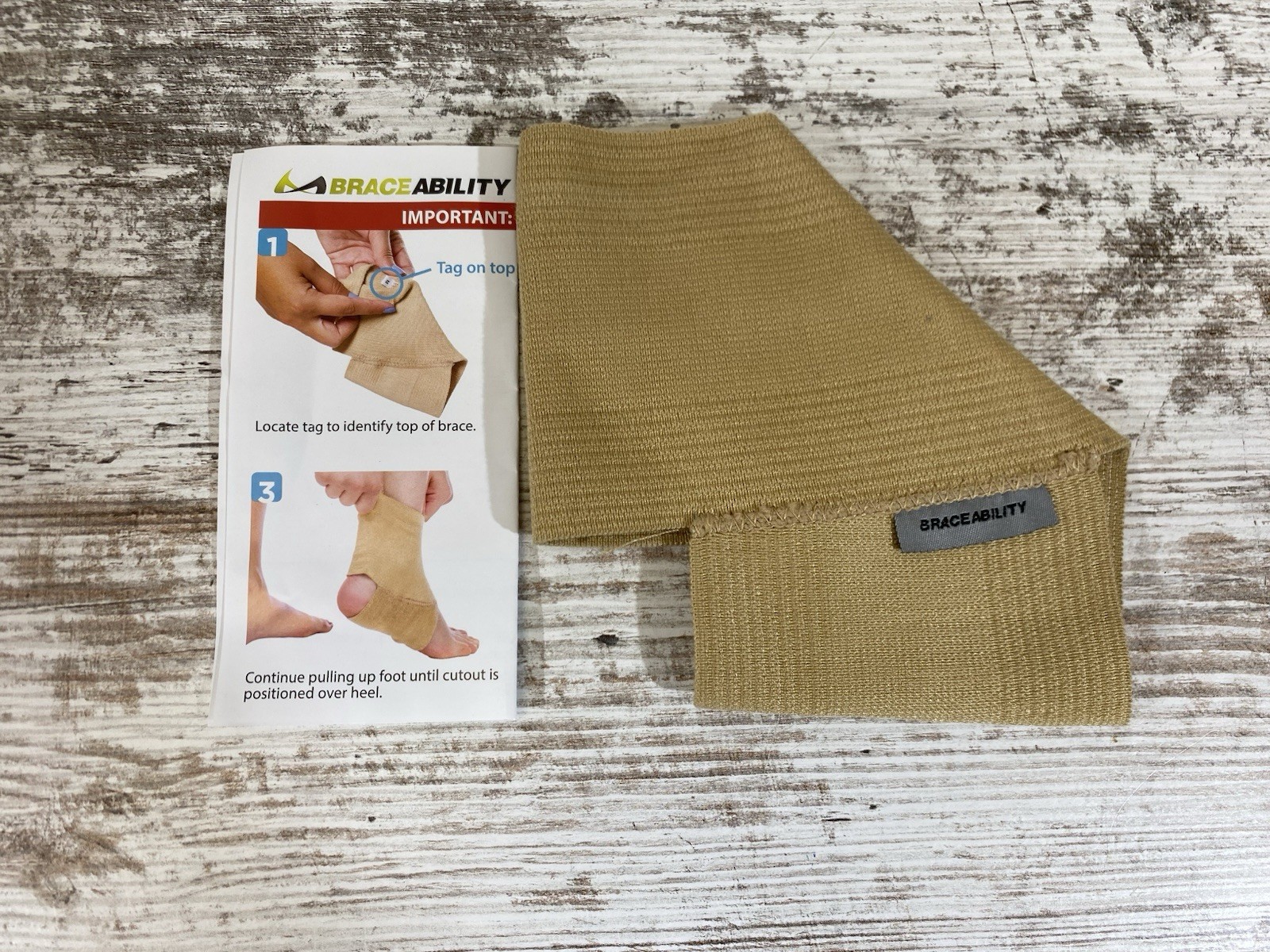 Elastic Ankle Support Brace M Lightweight Slip on Foot and Ankle Compression