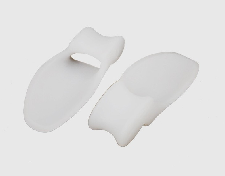 2X Silicone Gel Bunion Toe Protector Straightener Corrector Spreader Splint Pads