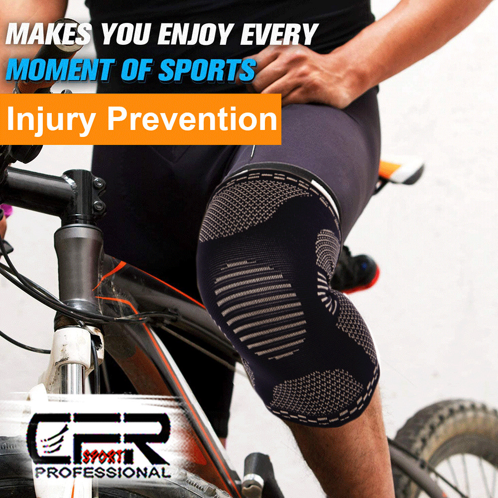 Copper Knee Brace Support Compression Sleeve Football Joint Pain Arthritis Strap