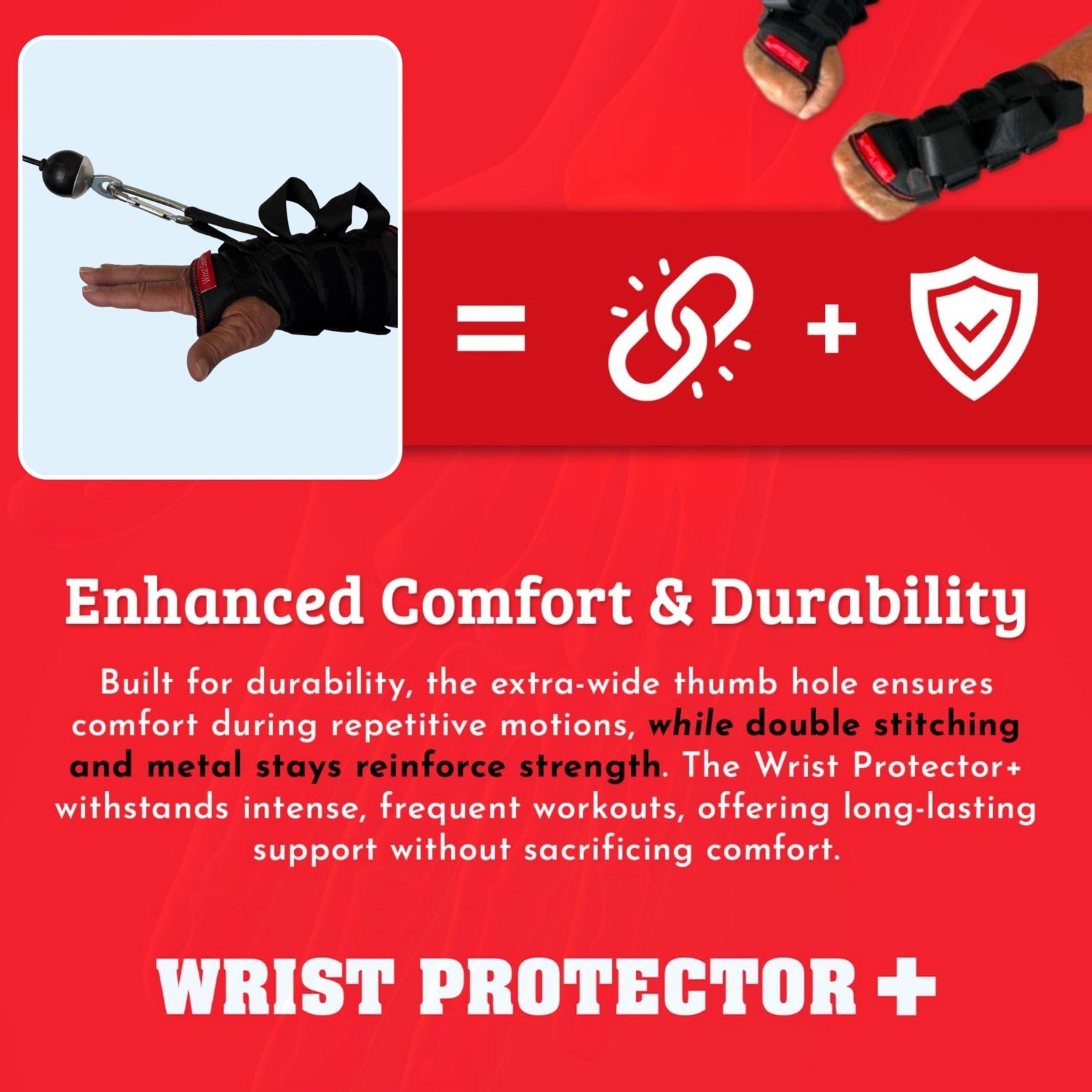 Adjustable Wrist Support Brace for Weightlifting – Pain Relief, Non-Slip Grip, G