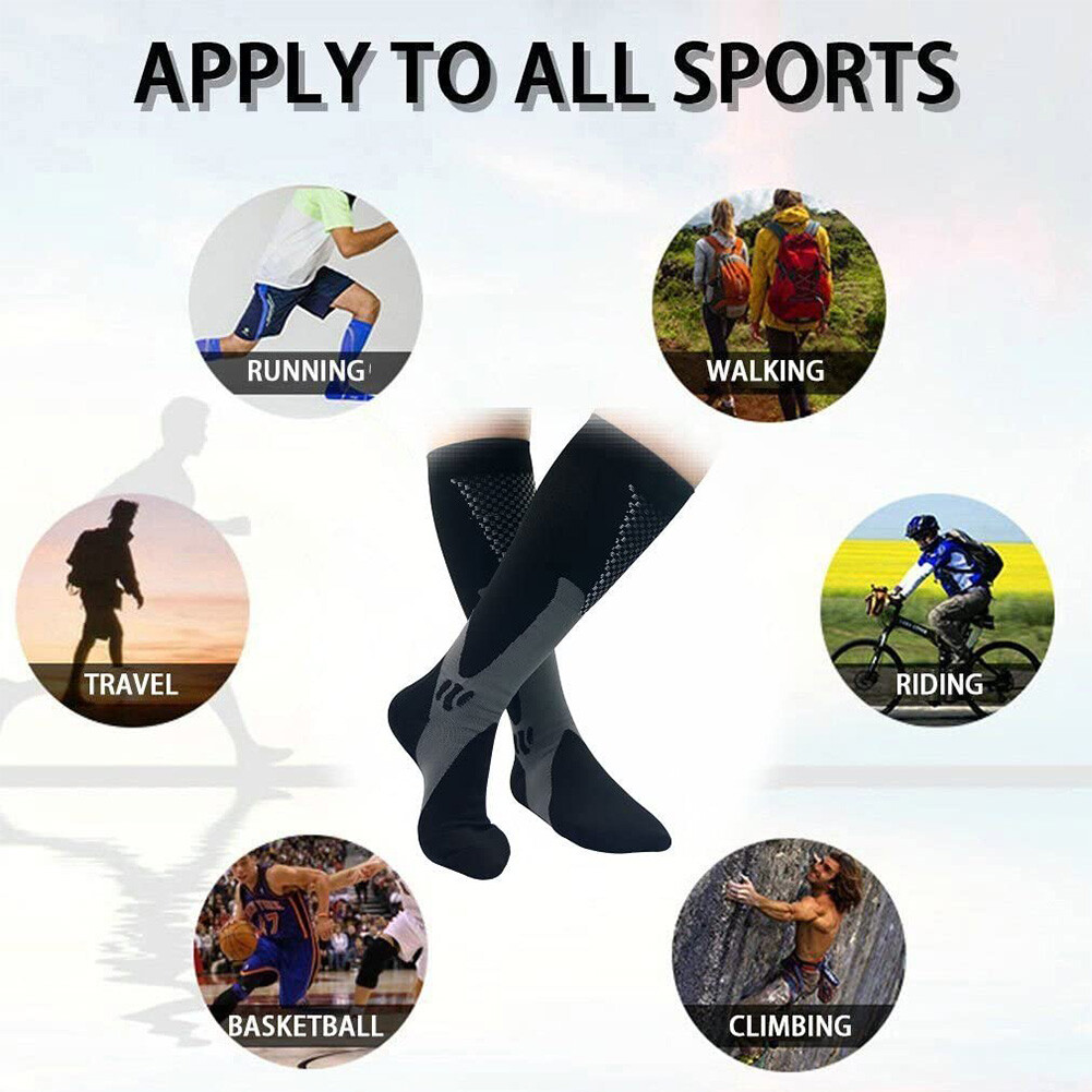 3 Packs Compression Socks Good Gift to Jogger, Athletes, Workout Fanatics, Nurse