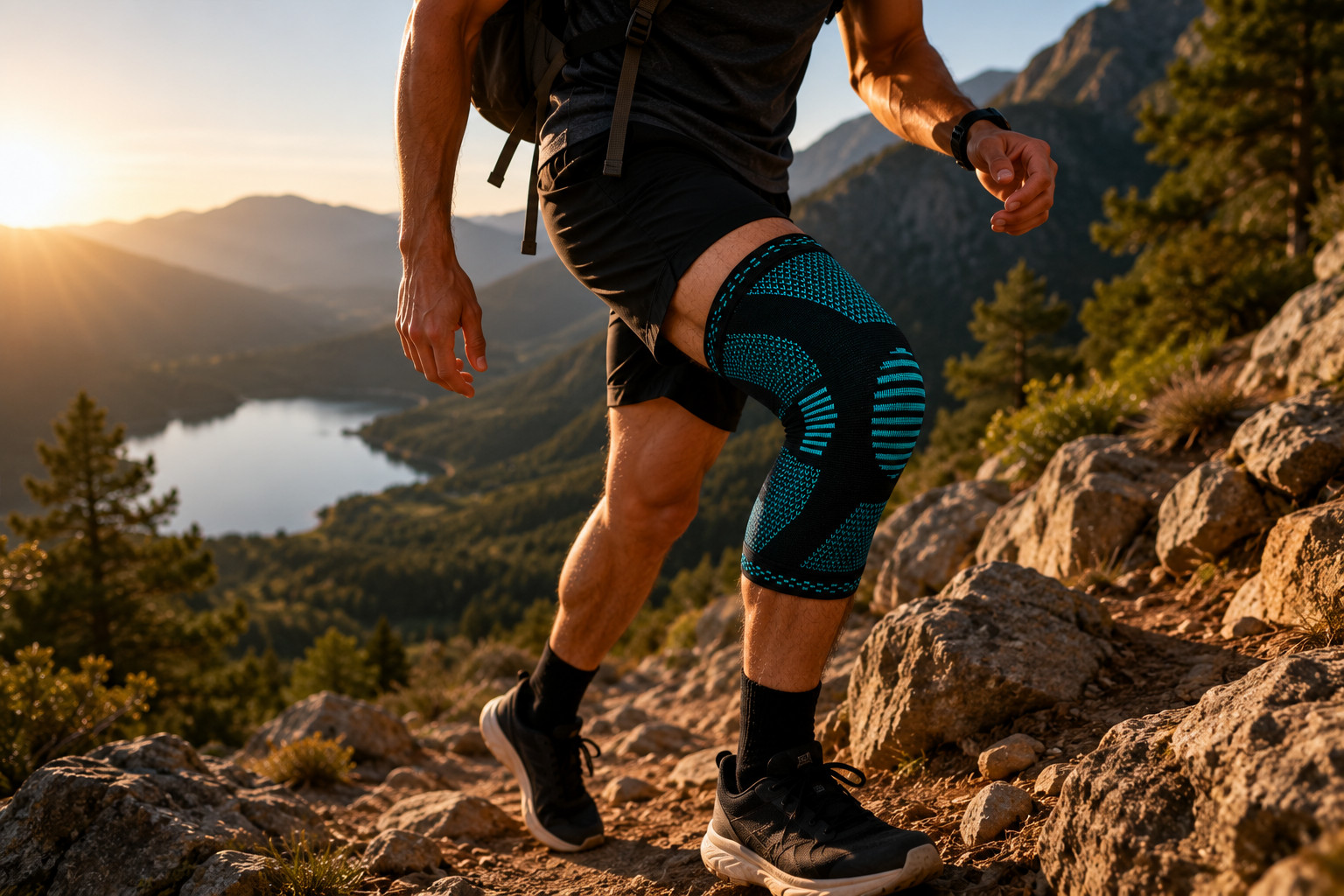 POWERLIX Knee Compression Sleeves Pack of 2