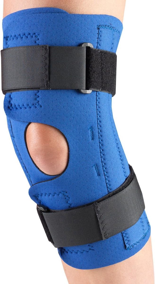 Champion/OTC Knee Stabilizer Wrap, Spiral Stays, Neoprene, Blue, 4X-Large