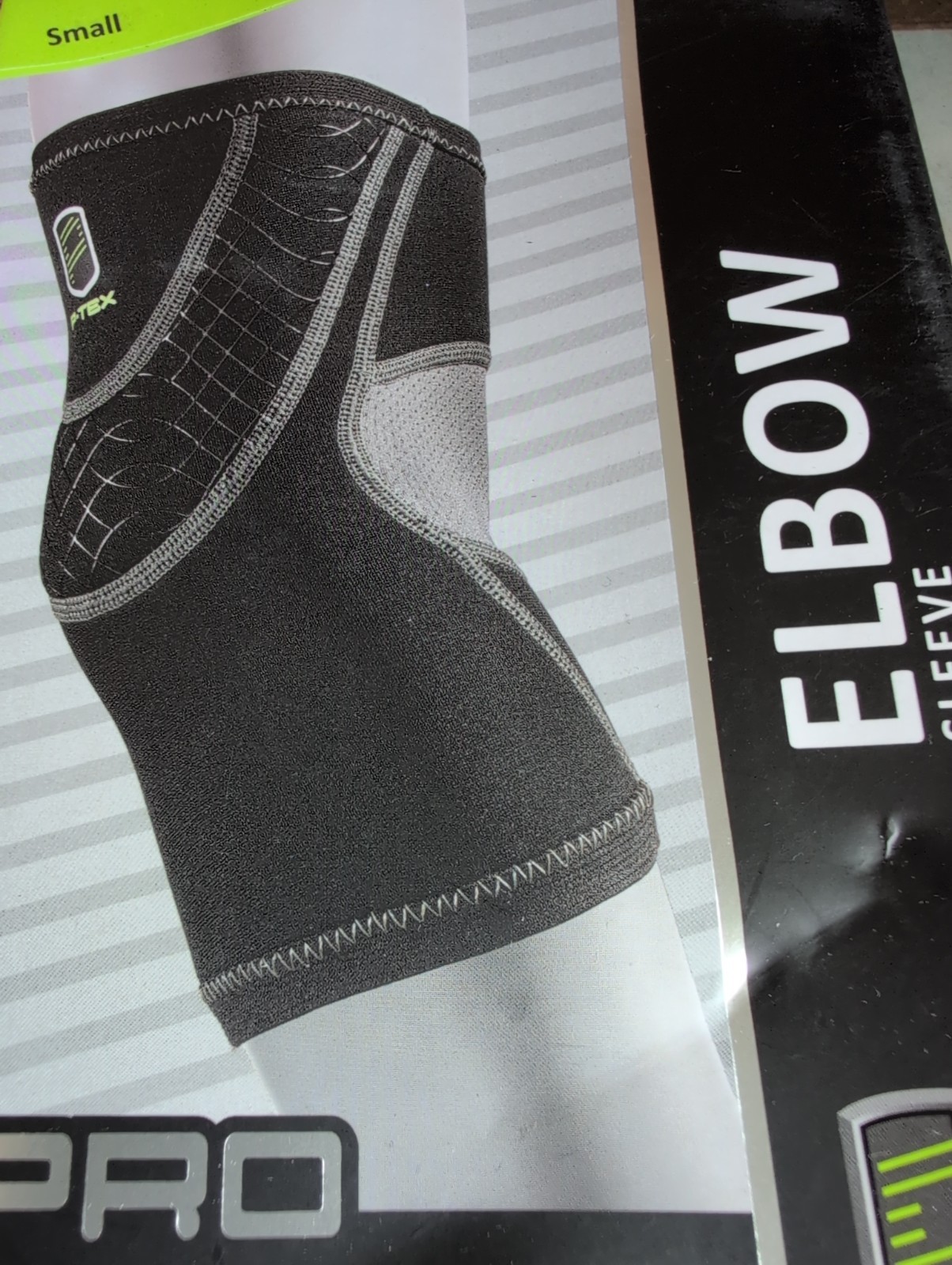 P-TEX ** PRO ELBOW SLEEVE** ” P-TEXE200“ **BLACK **NEW** Small