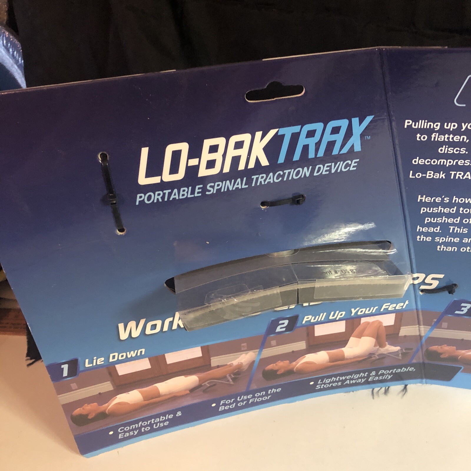 Lo-Bak Trax Portable Spinal Traction Device Relieves Back Pain NEW