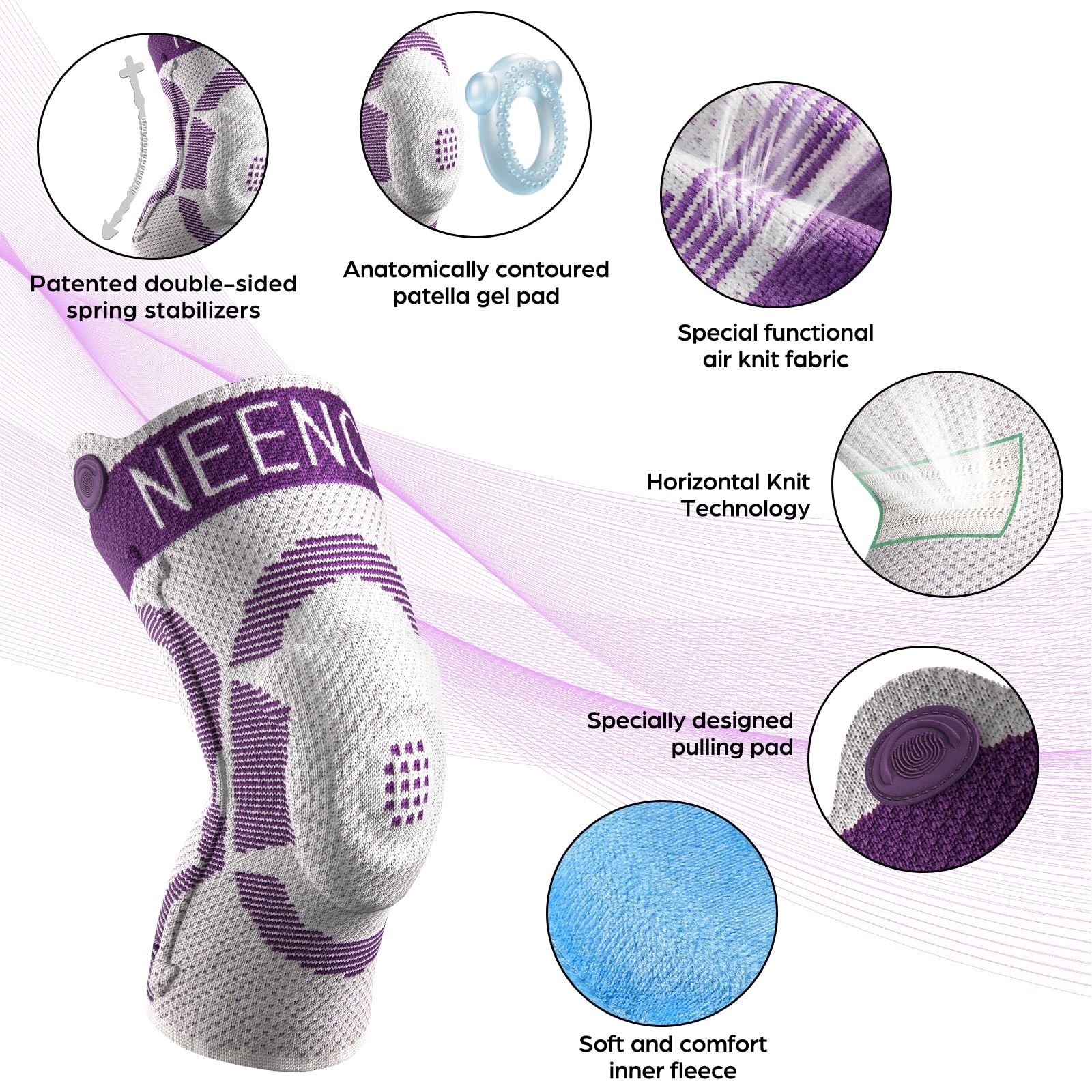 Knee Brace Sleeve, Youth Knee Compression Sleeve for Children – Boys & Girls….