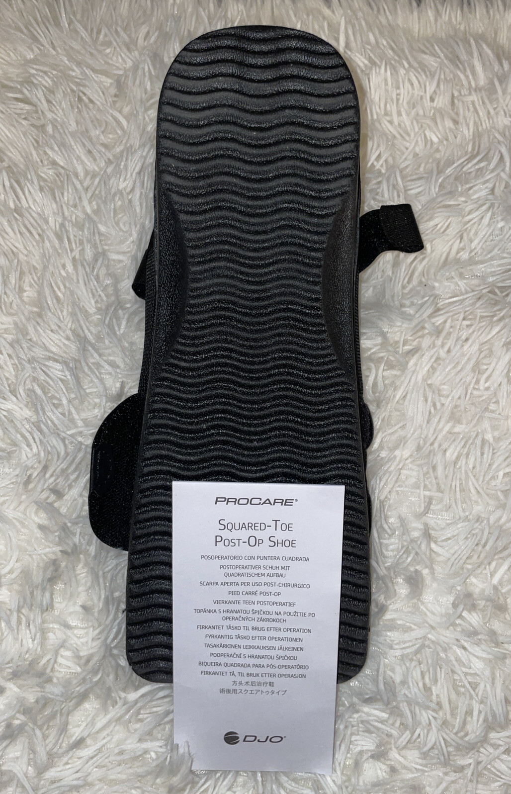 PROCARE Squared Toe Post Op Shoe, Large, Female Size 10.5-13, Male Size 9.5-12