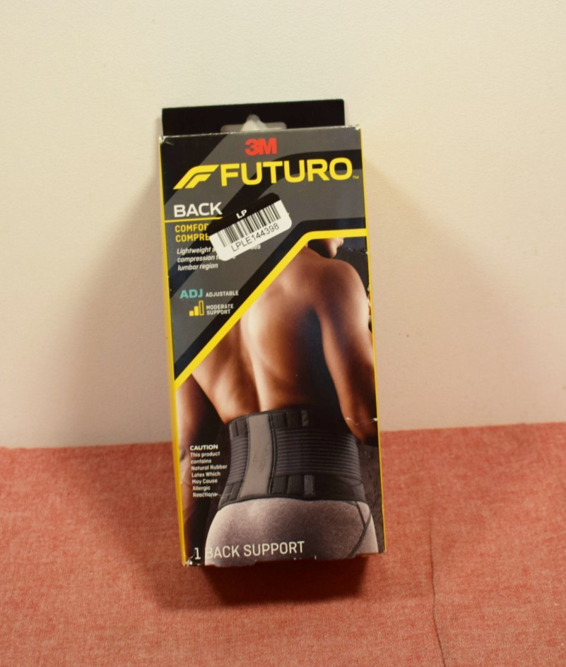FUTURO Comfort Compression Back Support, Adjustable Deluxe Back Brace