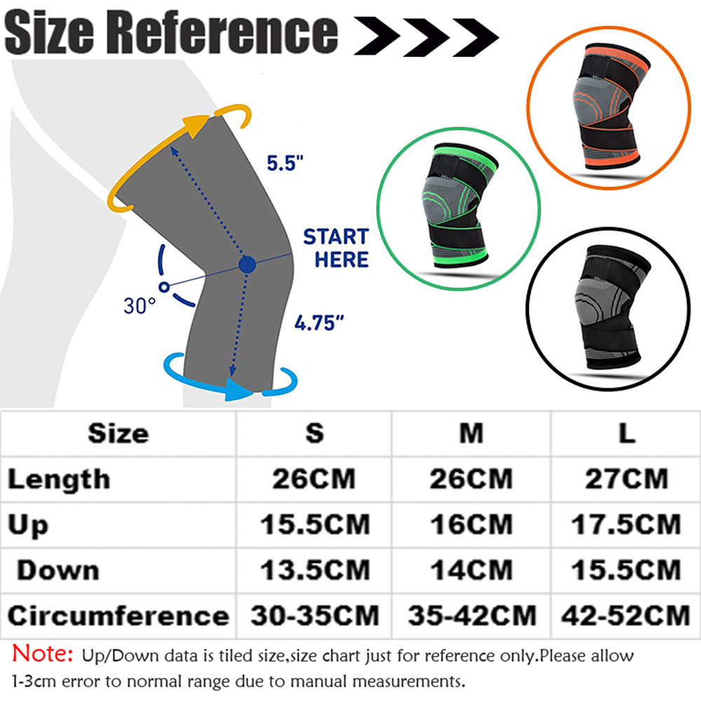 Copper Knee Sleeve Compression Brace Patella Support Stabilizer Sports Gym Joint