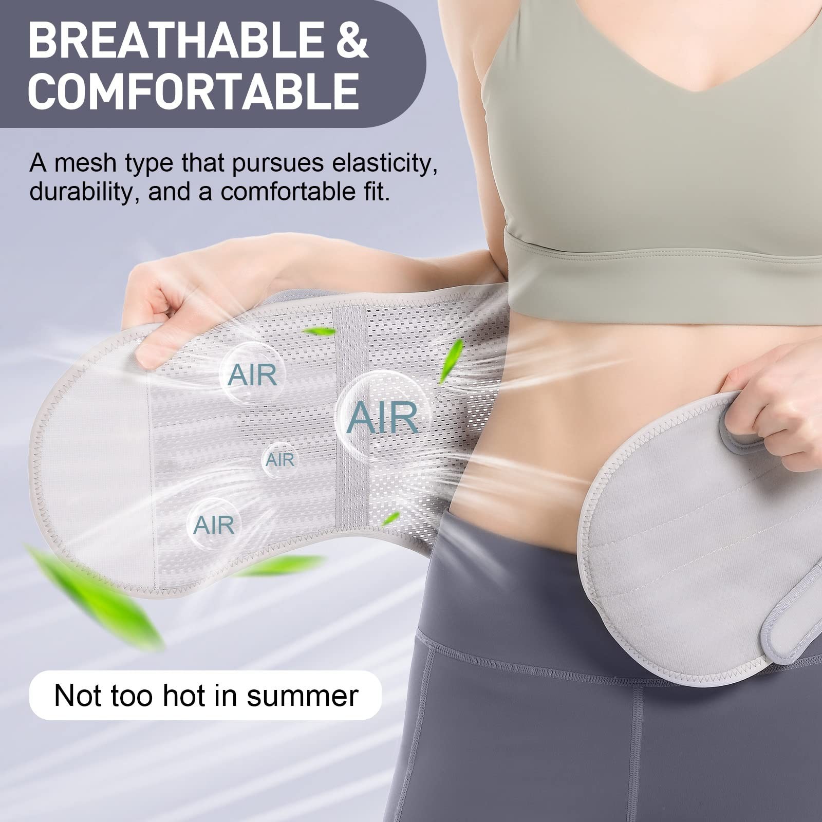 Breathable Back Brace for Relieve Lower Back Pain Women and Men – Back Suppor…