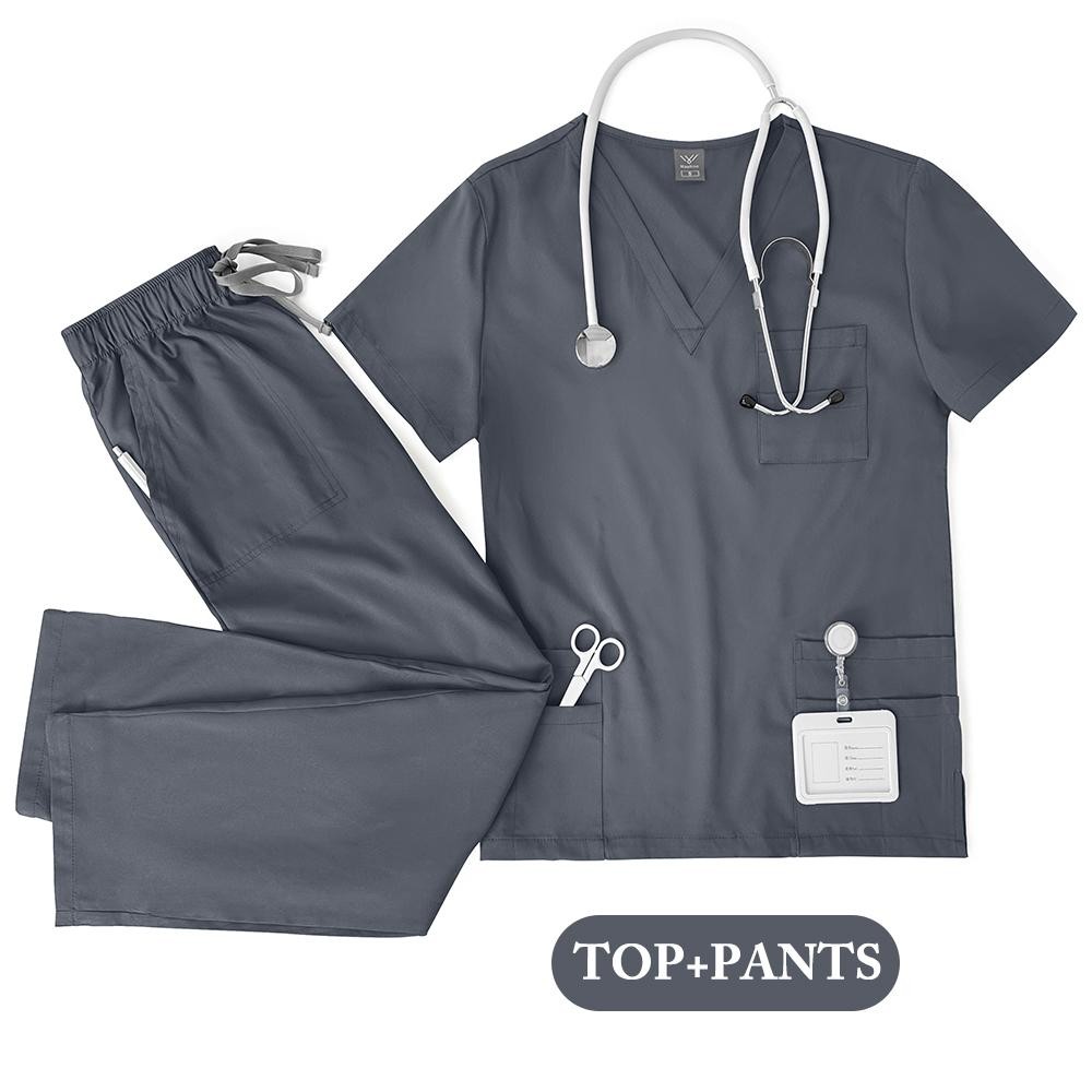 Unisex Medical Scrubs Set for Men & Women – Nurse, Doctor, Lab Wear