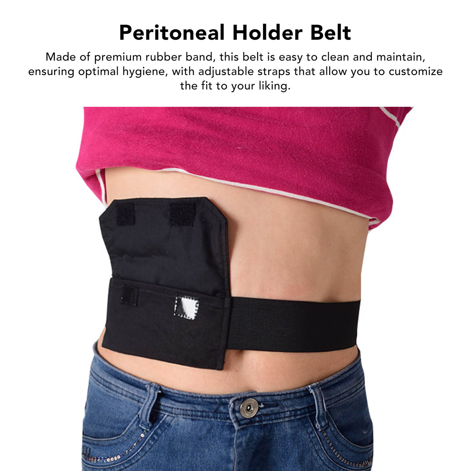 Peritoneal Belt Washable Adjustable Pocket Dialysis Belt Tube Holder Abdomin ANA